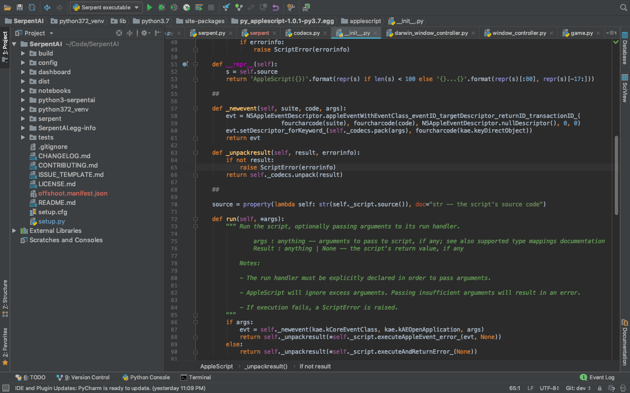 Debugging SerpentAI with PyCharm- Featured Shot
